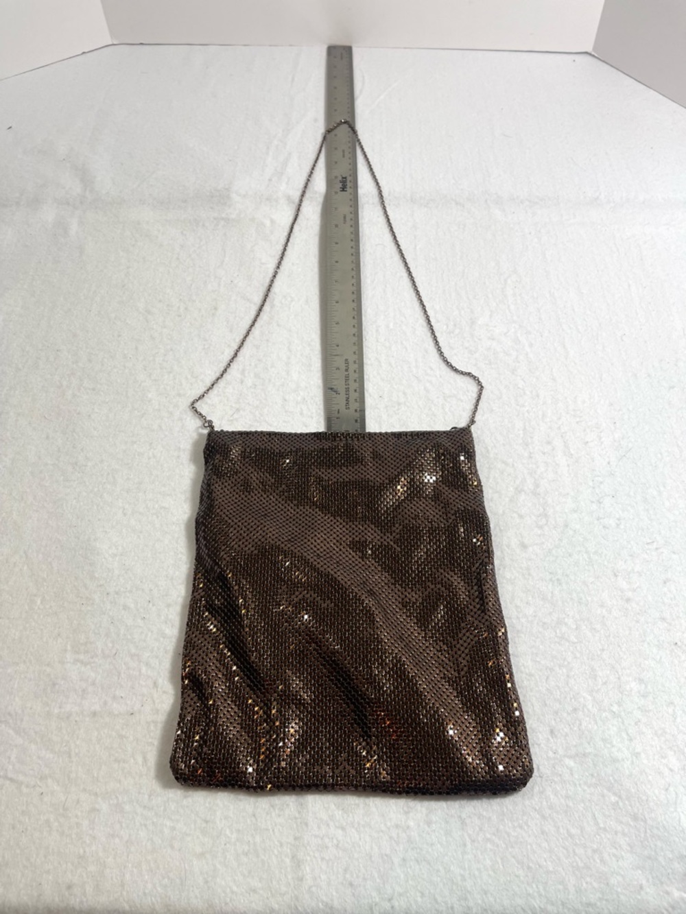 Bronze Whiting & Davis Mesh Bag - Picture 9 of 10